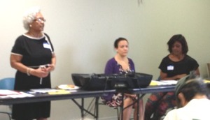 From left to right. Peggy Santos, BRTI Trainer - Kim McCraw, HomeStart Prevention Advocate - Antionetta Kelley, BRTI Program Coordinator 